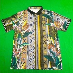 Fashion Nova Men Short Sleeve Collar Shirt